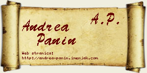 Andrea Panin vizit kartica